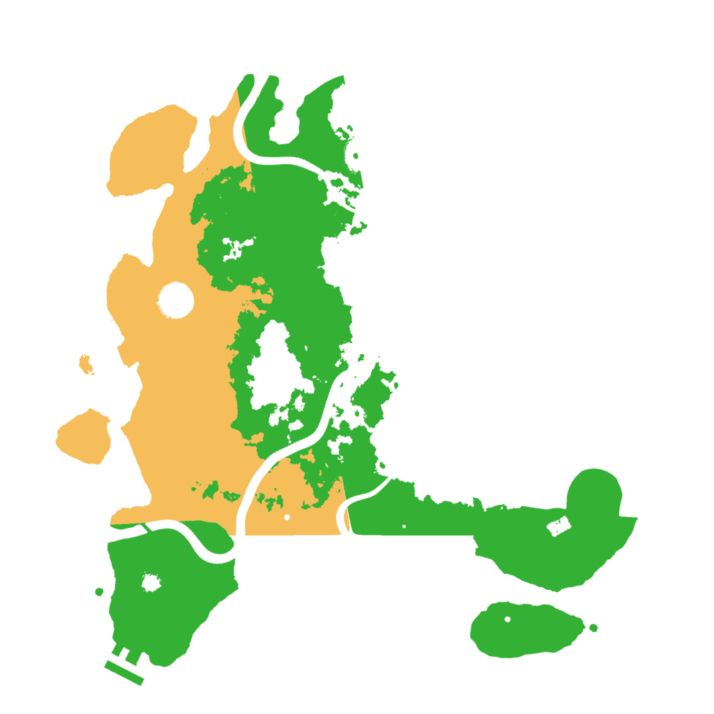 Biome Rust Map: Procedural Map, Size: 3500, Seed: 1936077345
