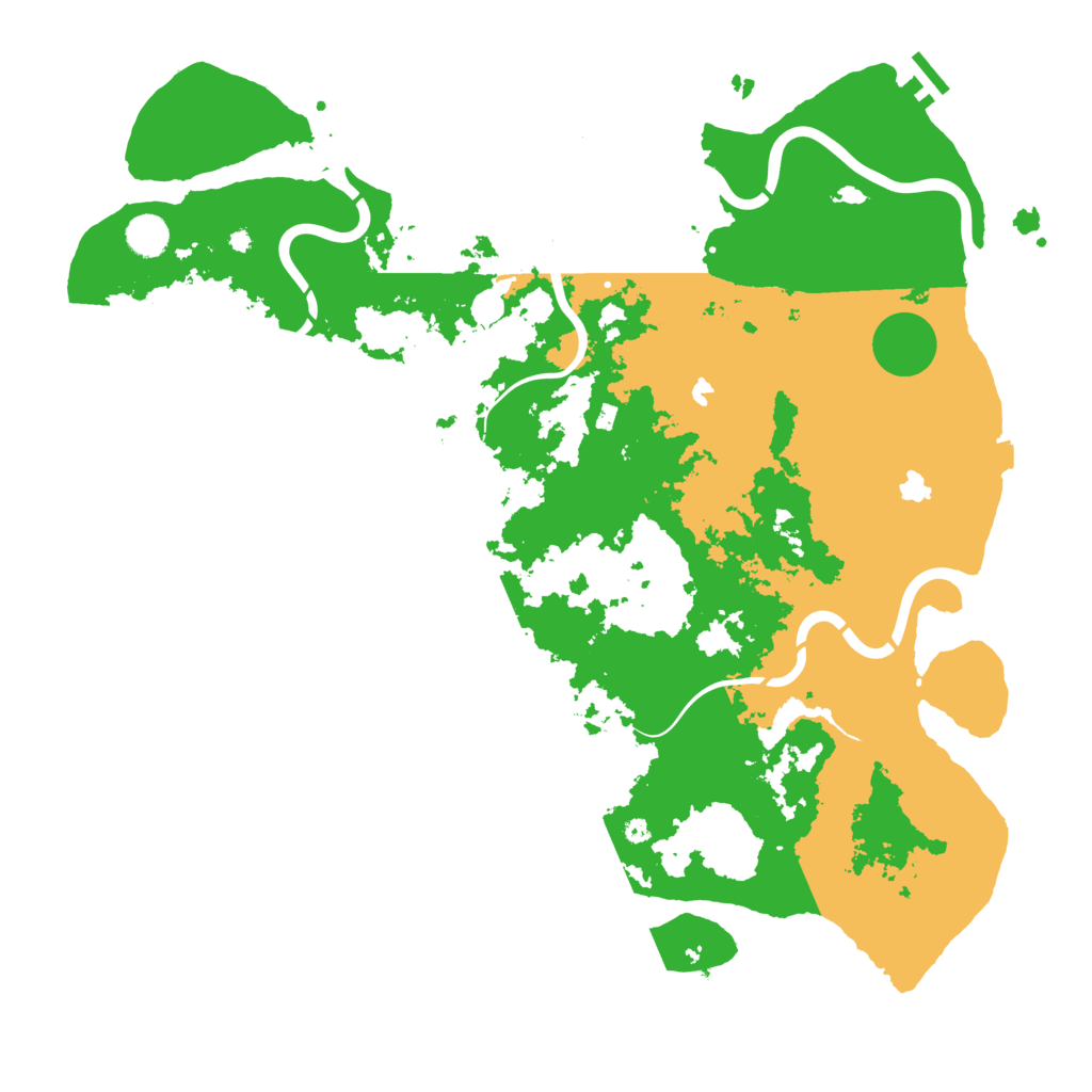 Biome Rust Map: Procedural Map, Size: 4500, Seed: 4729