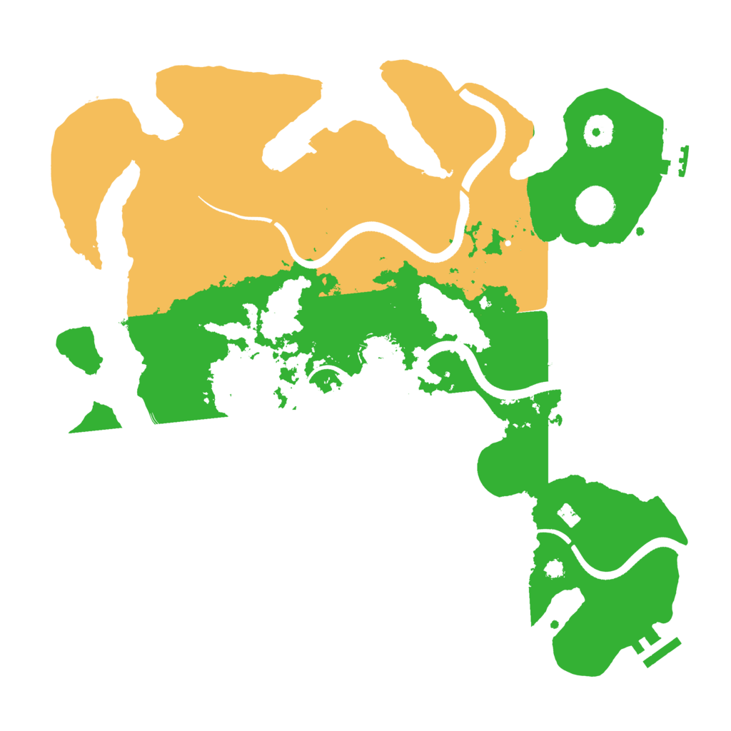 Biome Rust Map: Procedural Map, Size: 3500, Seed: 6678