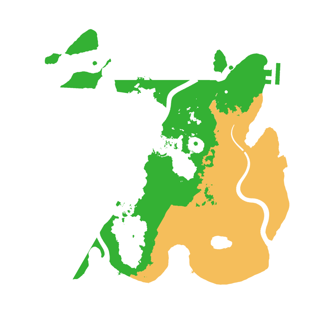 Biome Rust Map: Procedural Map, Size: 3000, Seed: 541215