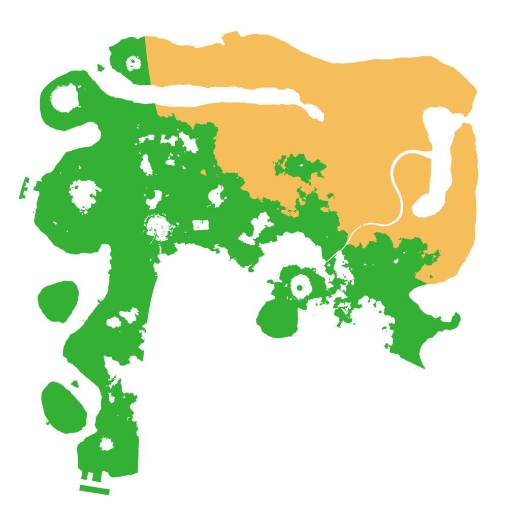 Biome Rust Map: Procedural Map, Size: 3500, Seed: 171153