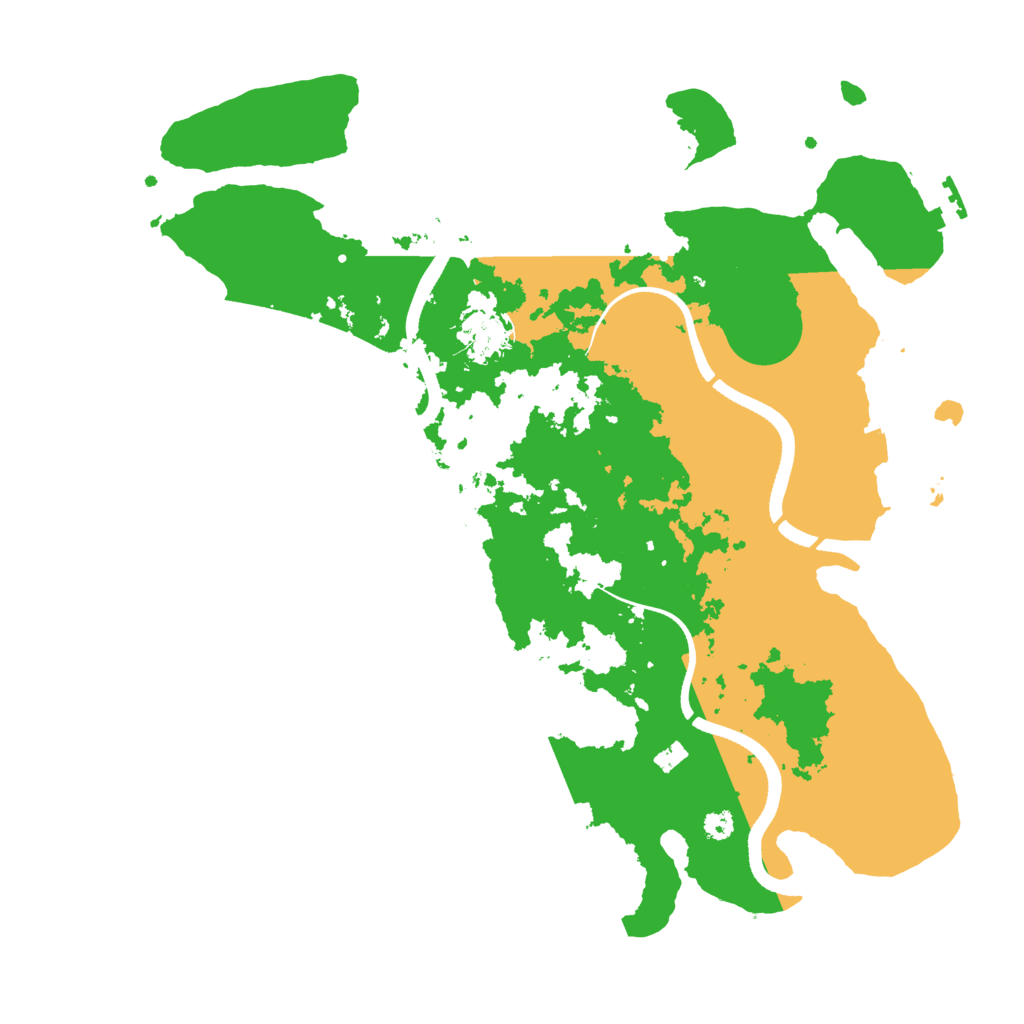 Biome Rust Map: Procedural Map, Size: 3500, Seed: 169076