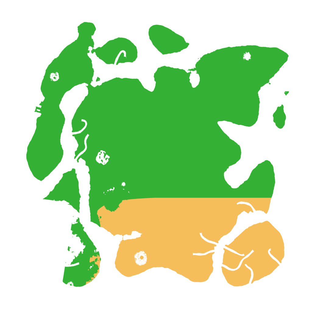 Biome Rust Map: Procedural Map, Size: 3500, Seed: 375961