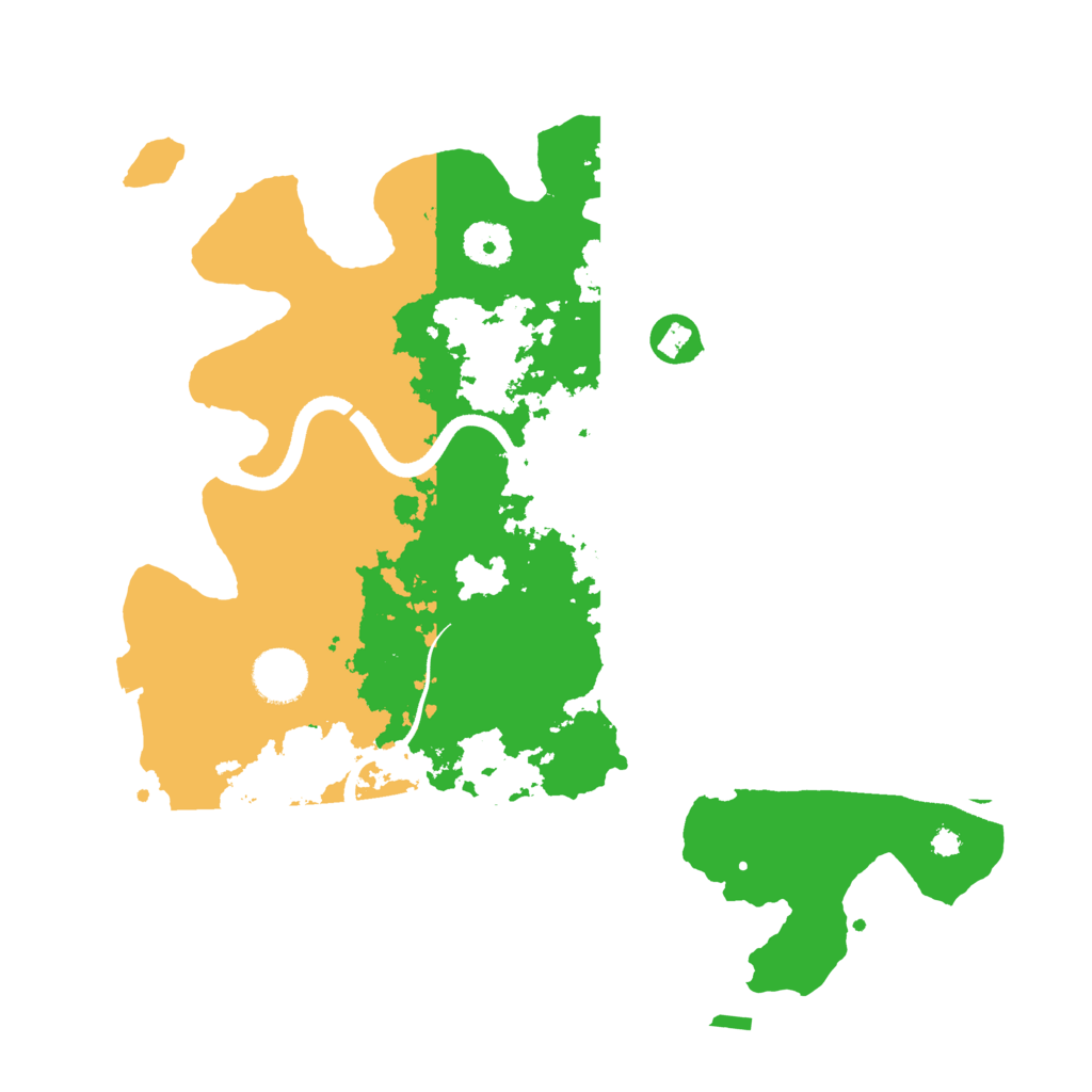 Biome Rust Map: Procedural Map, Size: 3500, Seed: 939983