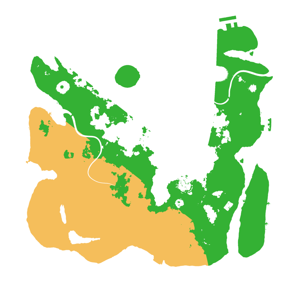Biome Rust Map: Procedural Map, Size: 3500, Seed: 862213