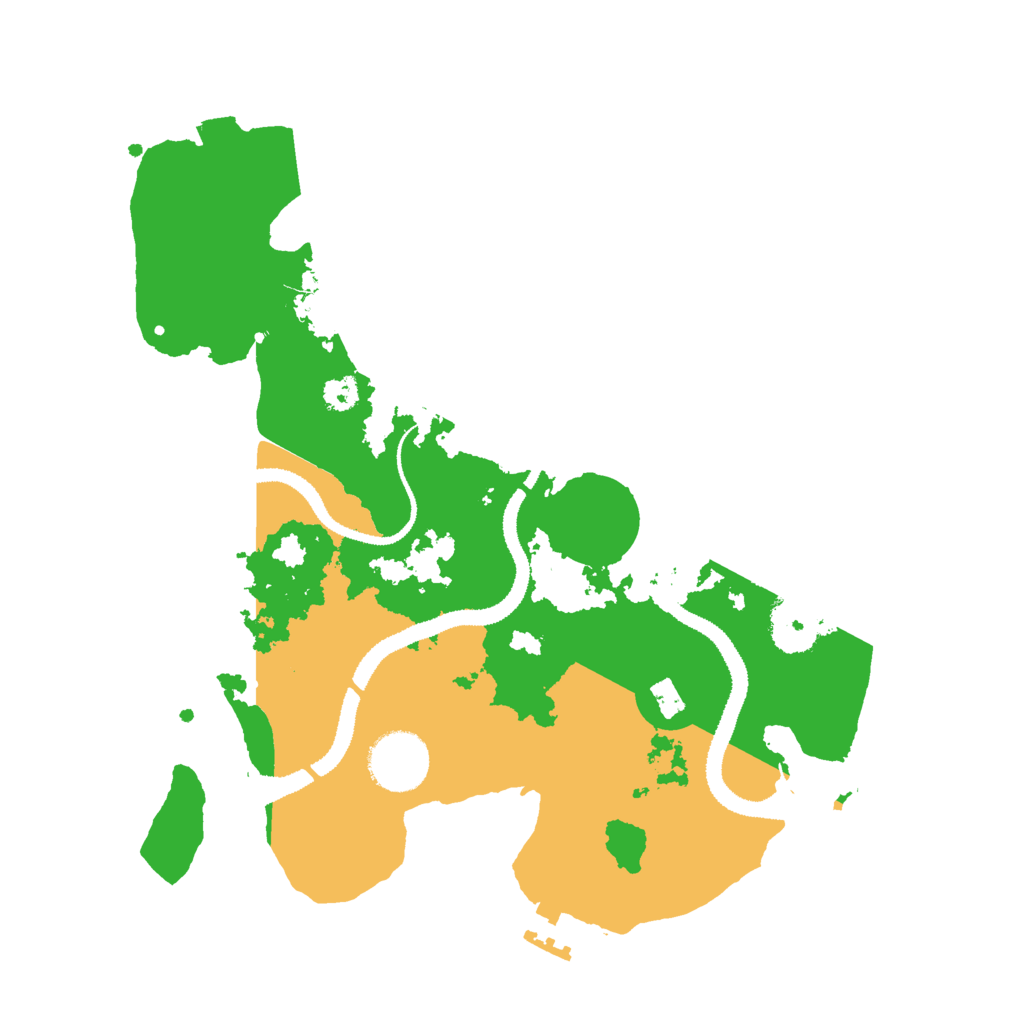 Biome Rust Map: Procedural Map, Size: 3000, Seed: 1266302267
