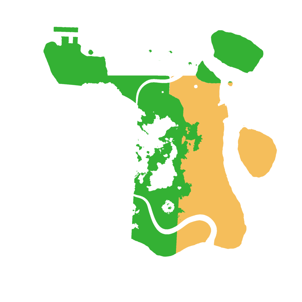 Biome Rust Map: Procedural Map, Size: 2500, Seed: 56245