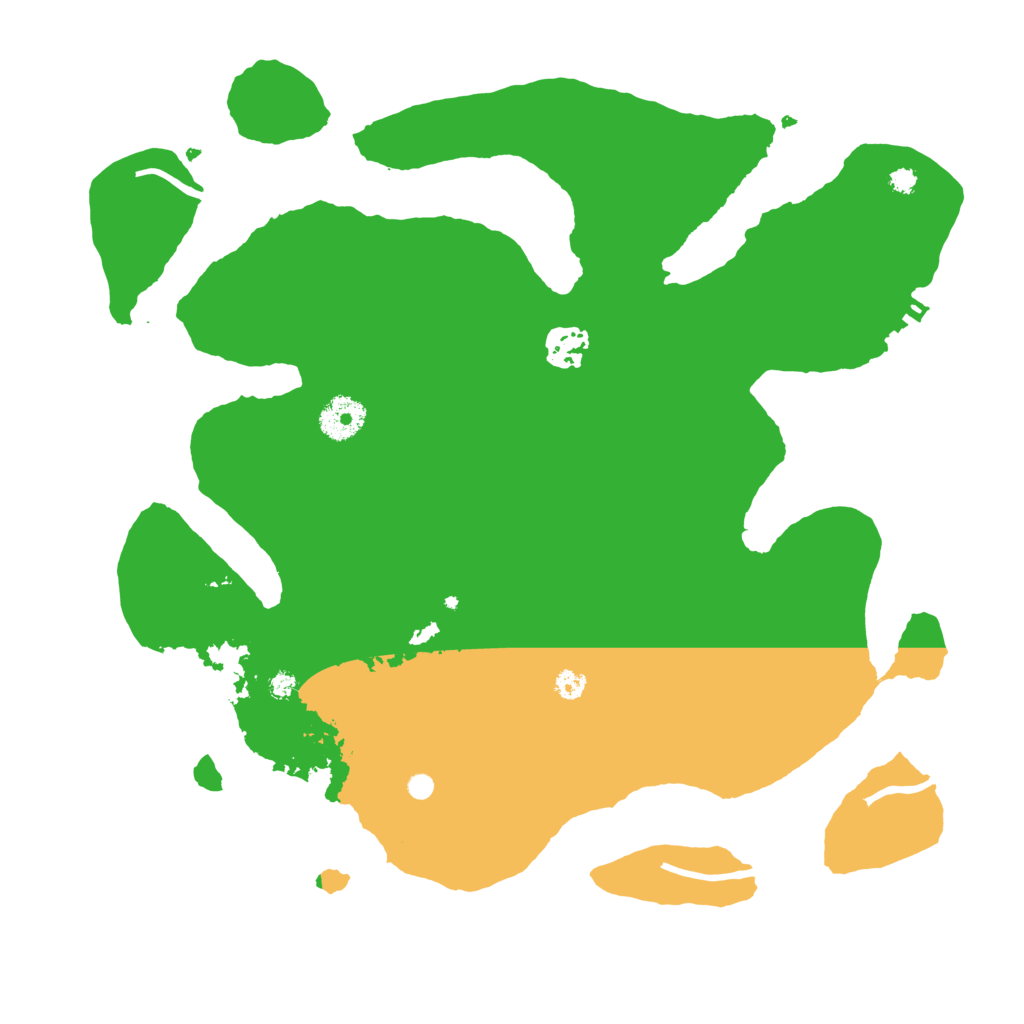 Biome Rust Map: Procedural Map, Size: 3500, Seed: 117792