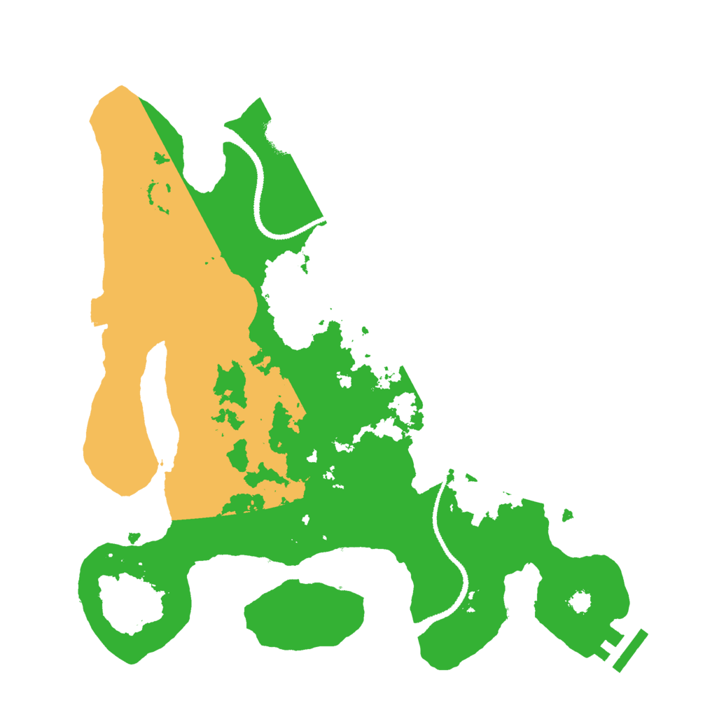 Biome Rust Map: Procedural Map, Size: 3000, Seed: 545534112