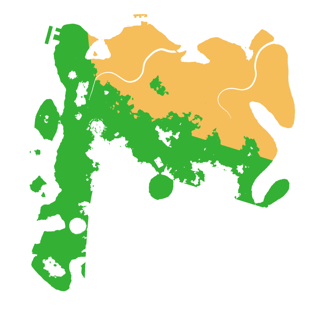 Biome Rust Map: Procedural Map, Size: 3500, Seed: 956951