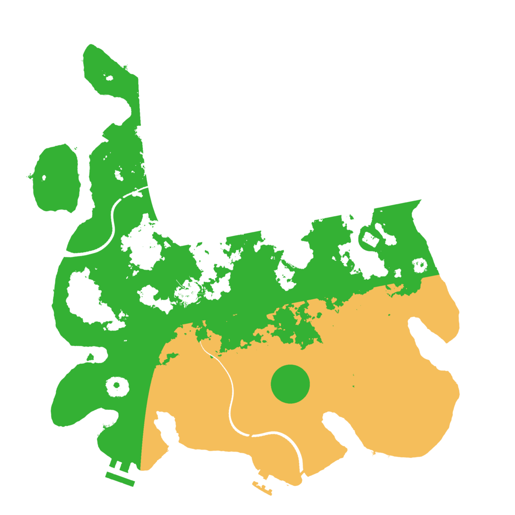 Biome Rust Map: Procedural Map, Size: 3500, Seed: 170086