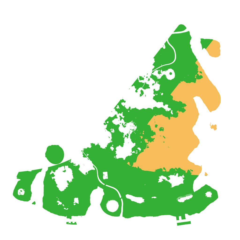 Biome Rust Map: Procedural Map, Size: 3500, Seed: 661607