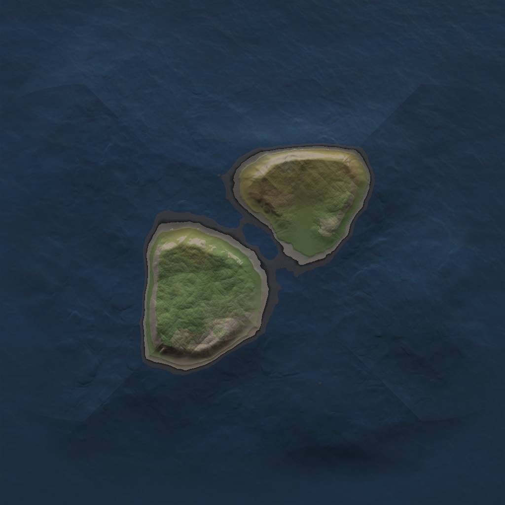 Rust Map: Barren, Size: 1500, Seed: 6772947, 2 Monuments