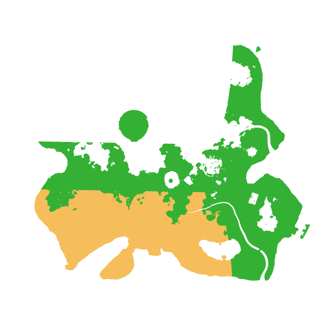 Biome Rust Map: Procedural Map, Size: 3000, Seed: 398123244