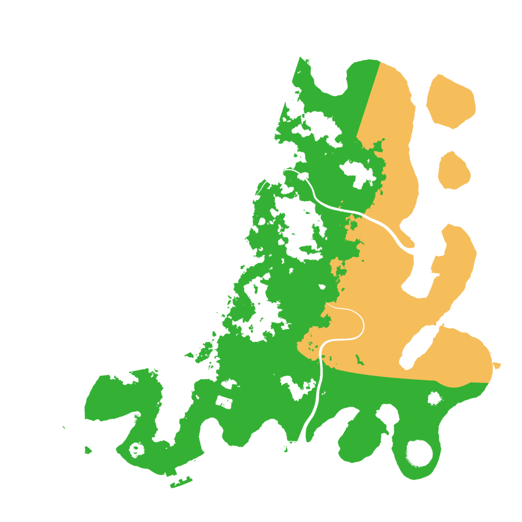 Biome Rust Map: Procedural Map, Size: 3500, Seed: 539878