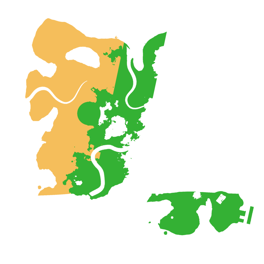 Biome Rust Map: Procedural Map, Size: 3000, Seed: 1011891174