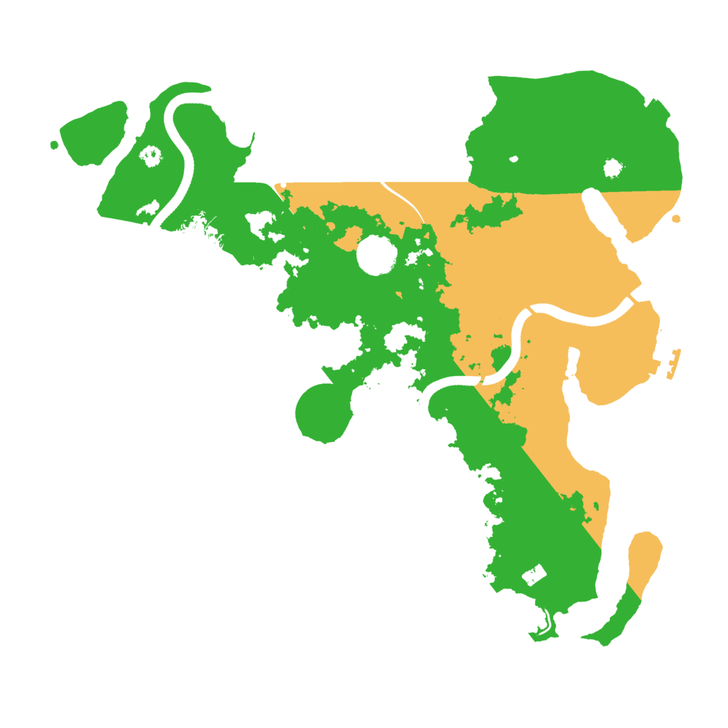 Biome Rust Map: Procedural Map, Size: 3500, Seed: 571829