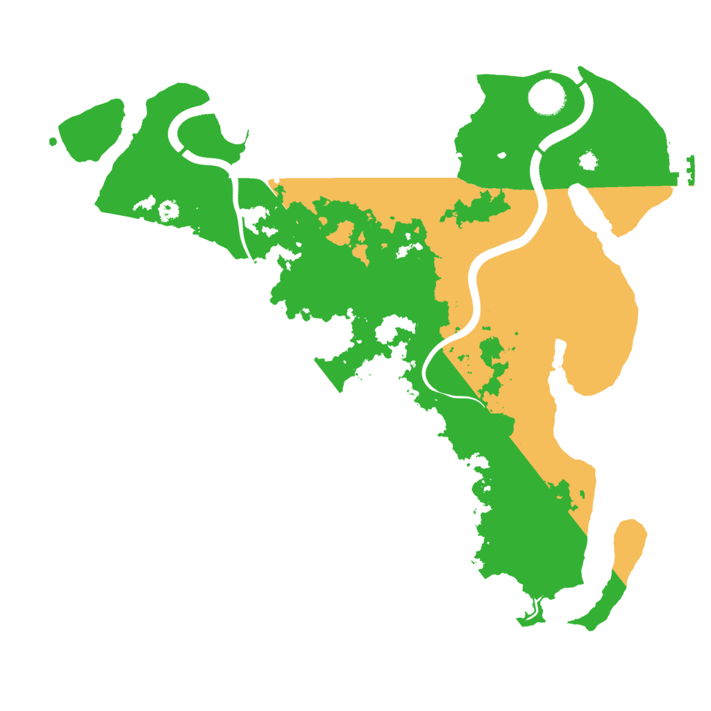 Biome Rust Map: Procedural Map, Size: 3500, Seed: 571829