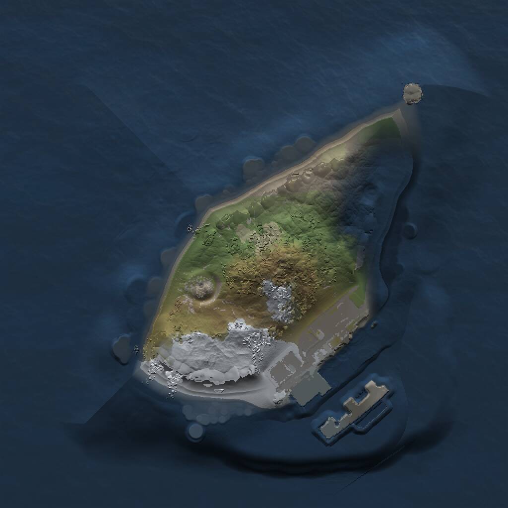 Rust Map: Procedural Map, Size: 1000, Seed: 1330419755, 2 Monuments