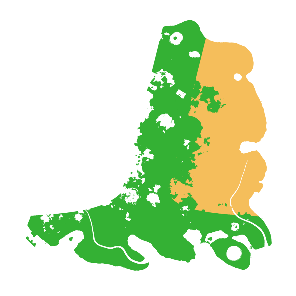 Biome Rust Map: Procedural Map, Size: 3500, Seed: 19170