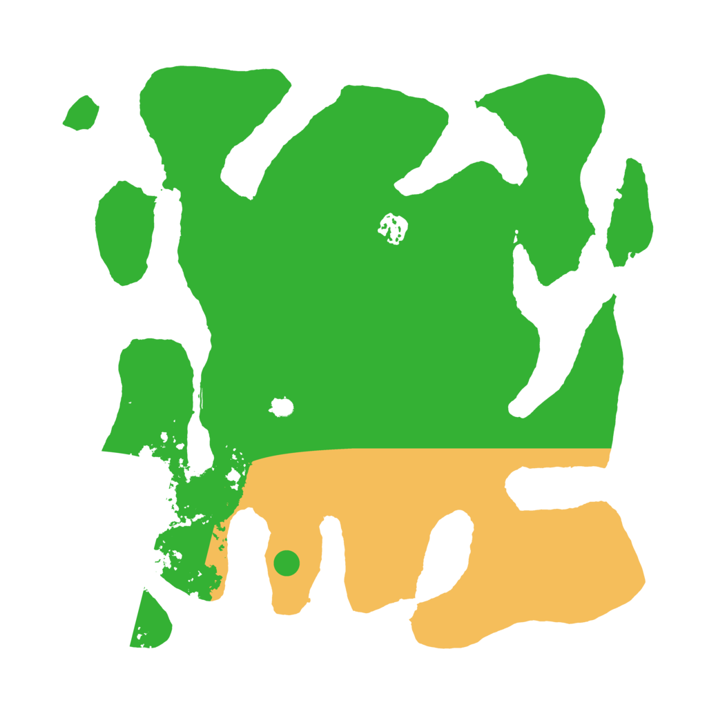 Biome Rust Map: Barren, Size: 3600, Seed: 310101