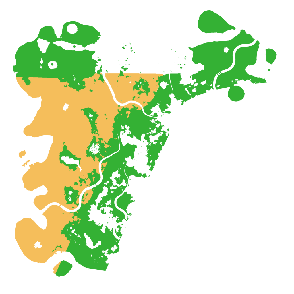 Biome Rust Map: Procedural Map, Size: 5000, Seed: 48480