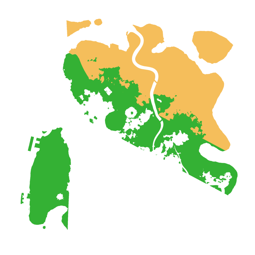Biome Rust Map: Procedural Map, Size: 3500, Seed: 63467