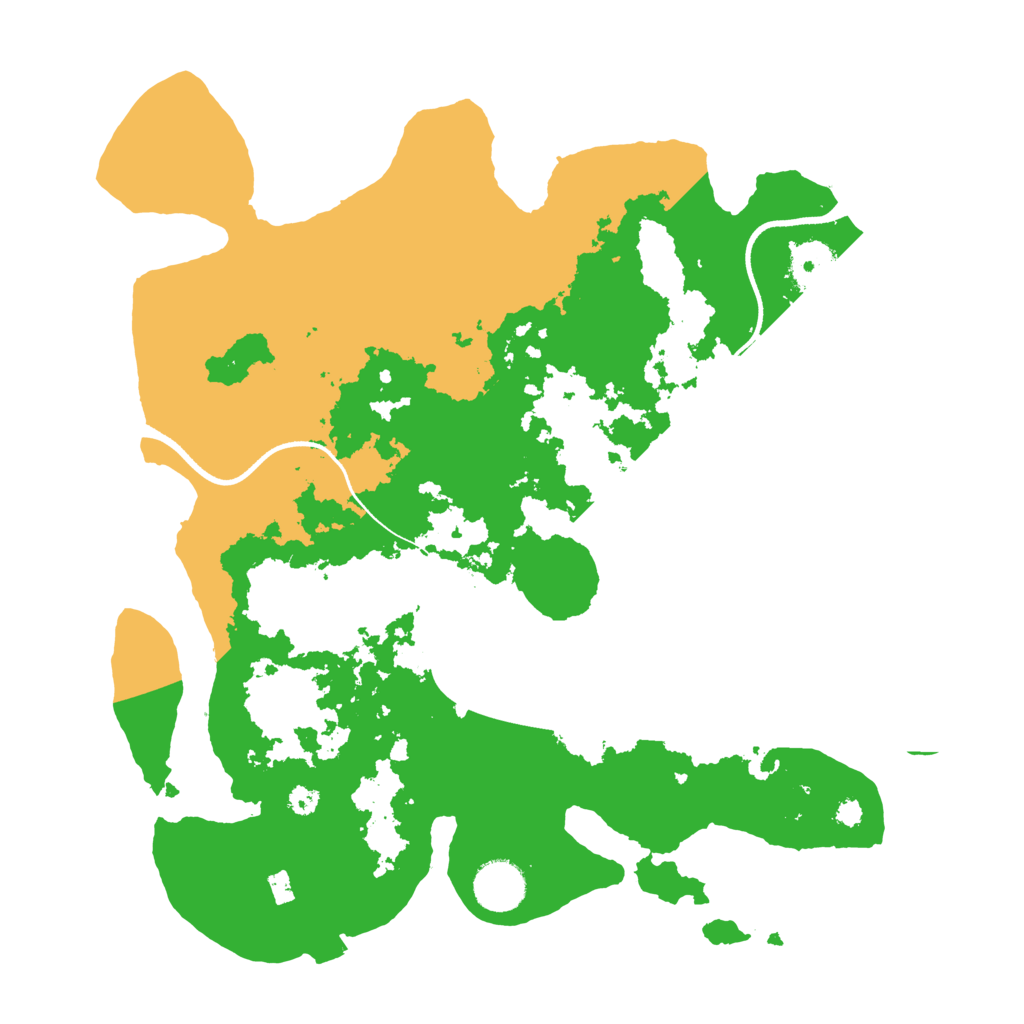 Biome Rust Map: Procedural Map, Size: 3500, Seed: 522007033