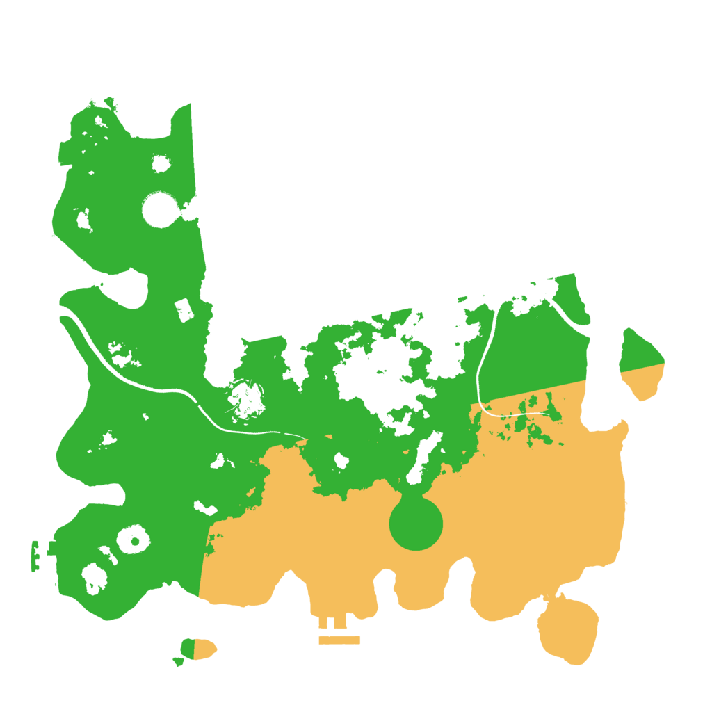Biome Rust Map: Procedural Map, Size: 3500, Seed: 483423