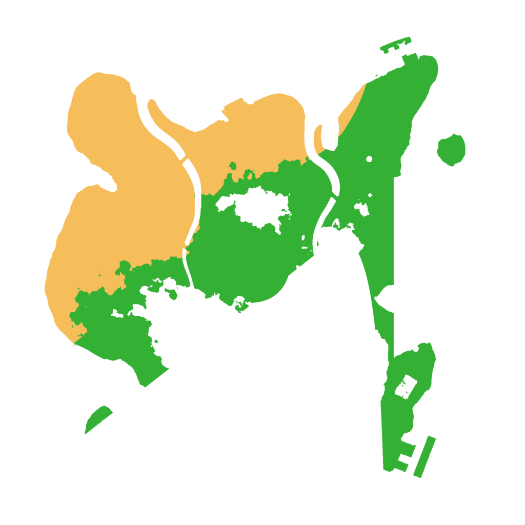 Biome Rust Map: Procedural Map, Size: 2500, Seed: 1241731112