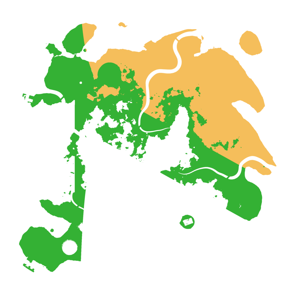 Biome Rust Map: Procedural Map, Size: 3500, Seed: 744116680