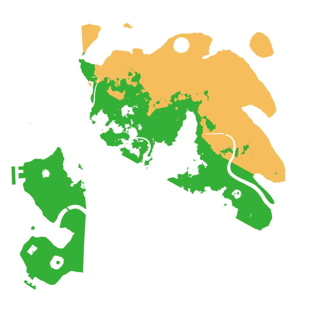 Biome Rust Map: Procedural Map, Size: 3500, Seed: 744116680