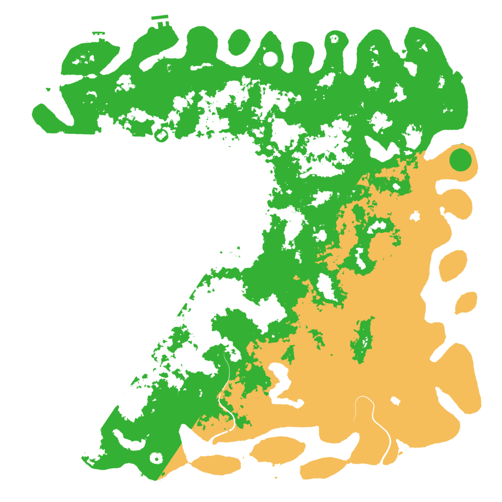 Biome Rust Map: Procedural Map, Size: 6000, Seed: 6978