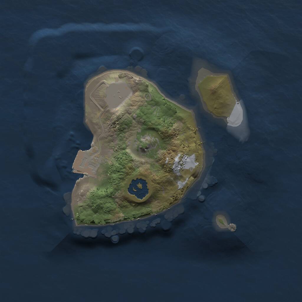 Rust Map: Procedural Map, Size: 1500, Seed: 1413587, 1 Monuments