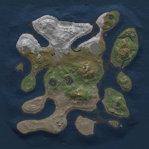 Thumbnail Rust Map: Procedural Map, Size: 3000, Seed: 1987, 7 Monuments