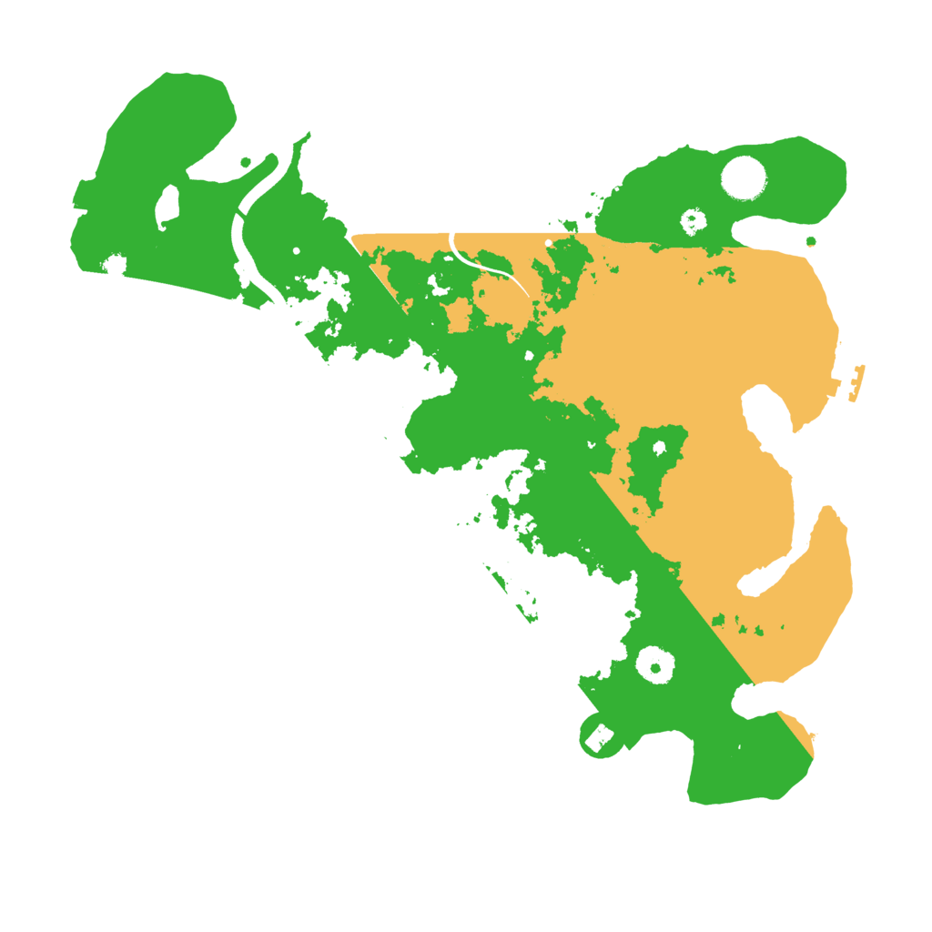 Biome Rust Map: Procedural Map, Size: 3700, Seed: 539916583
