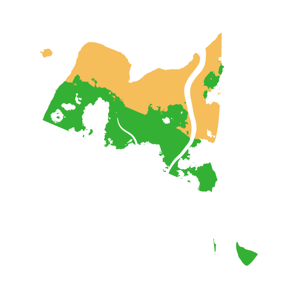 Biome Rust Map: Procedural Map, Size: 2500, Seed: 1660811725