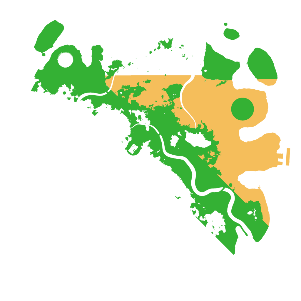 Biome Rust Map: Procedural Map, Size: 3500, Seed: 441959