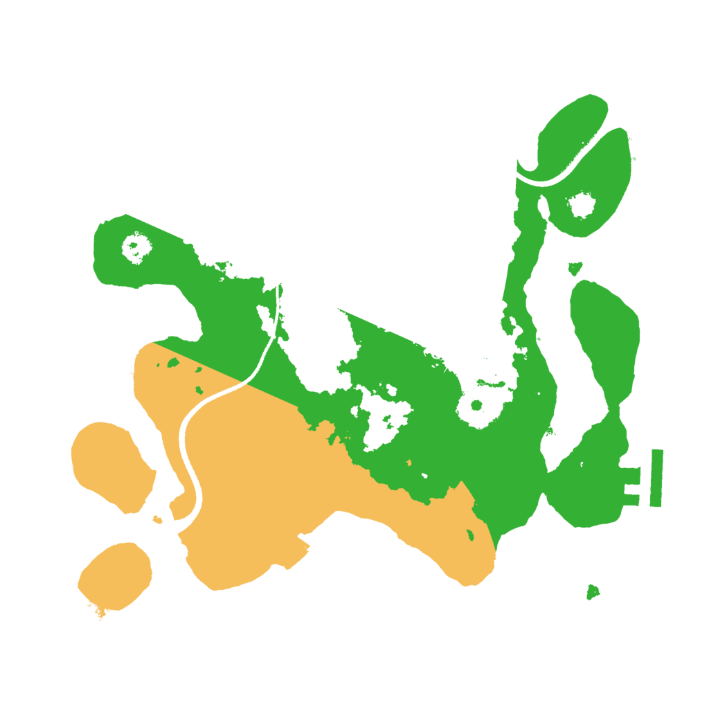 Biome Rust Map: Procedural Map, Size: 2500, Seed: 12342424