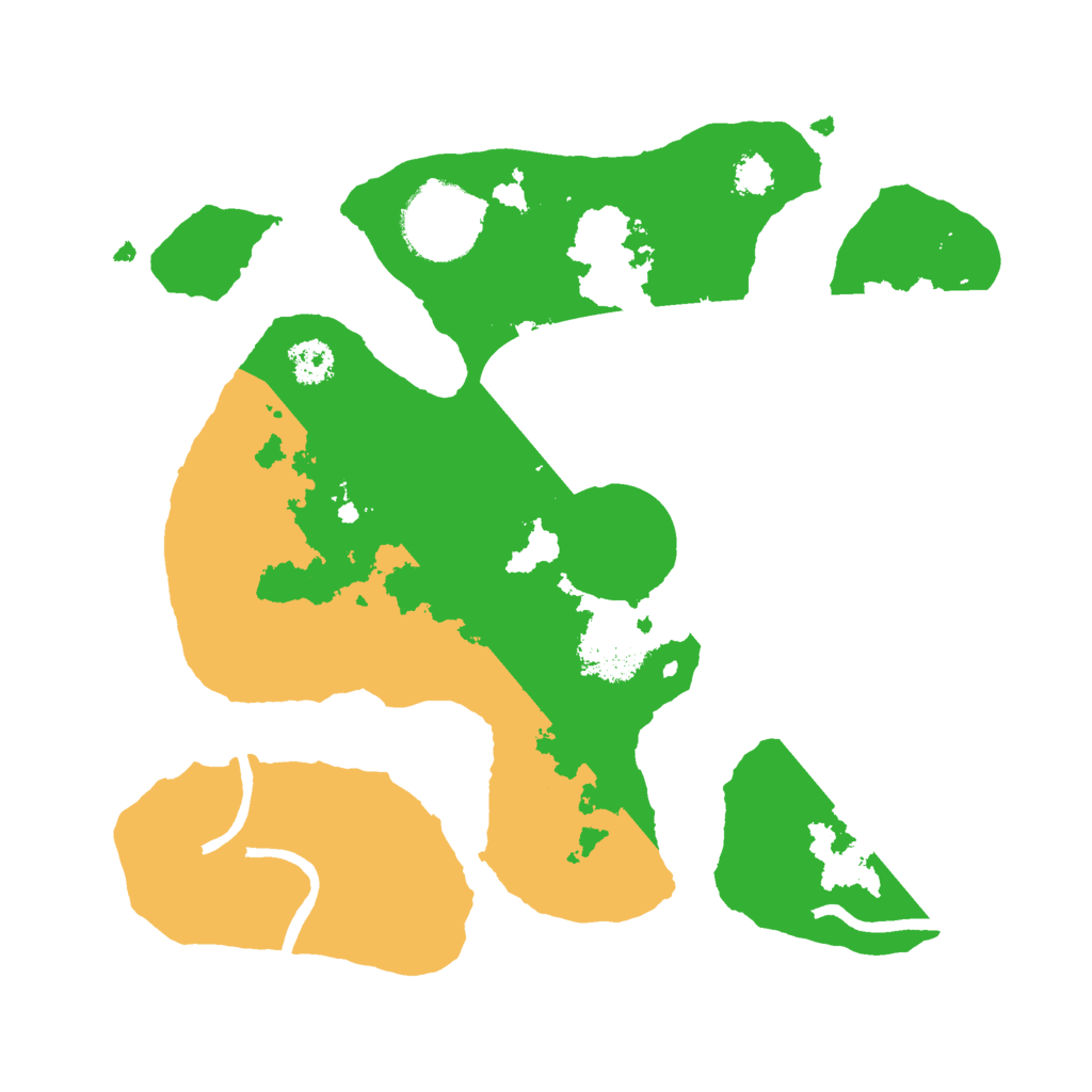 Biome Rust Map: Procedural Map, Size: 2500, Seed: 354521