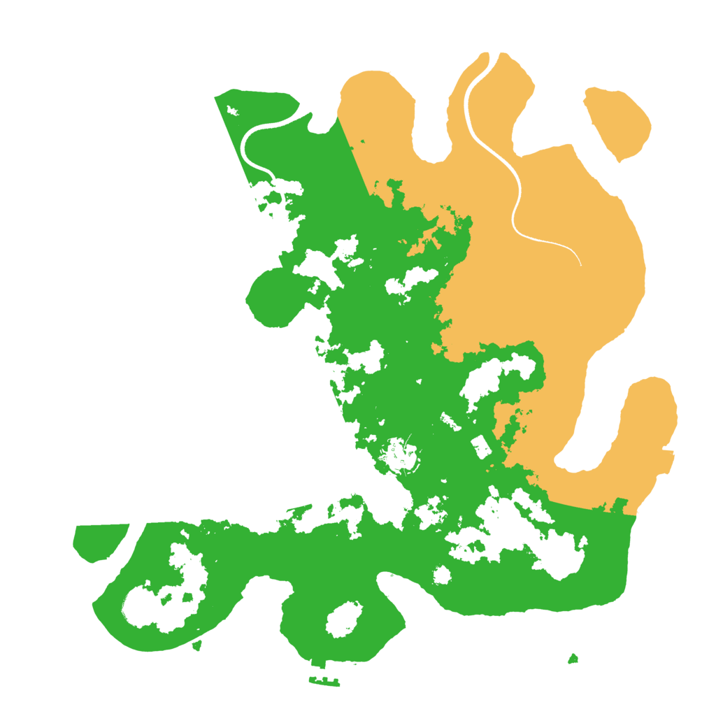 Biome Rust Map: Procedural Map, Size: 3500, Seed: 1611851141