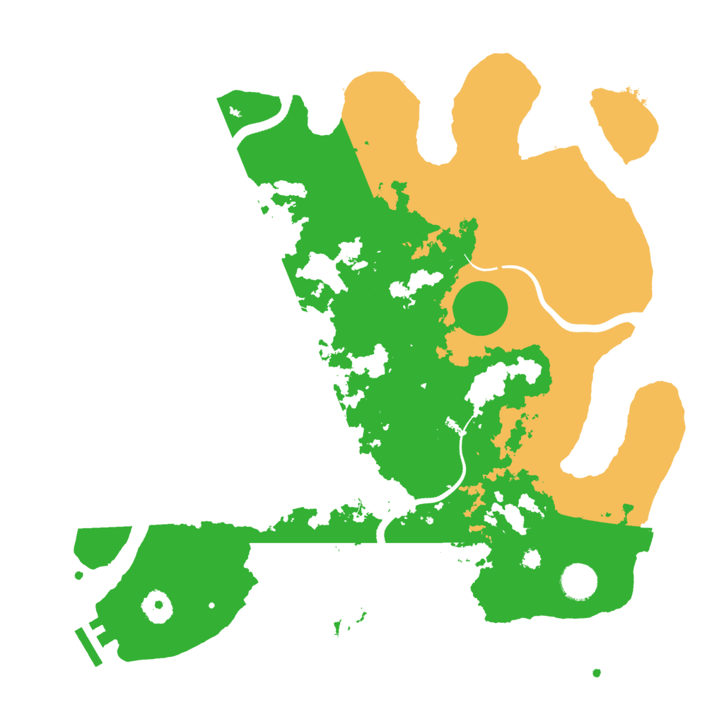 Biome Rust Map: Procedural Map, Size: 3500, Seed: 1611851141
