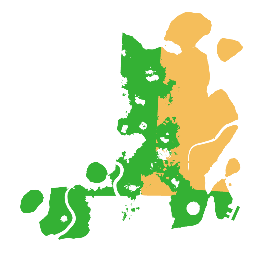 Biome Rust Map: Procedural Map, Size: 3500, Seed: 145684