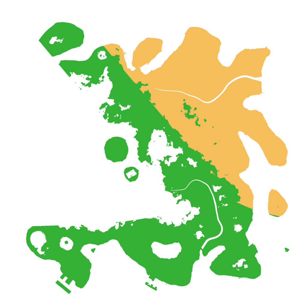 Biome Rust Map: Procedural Map, Size: 3500, Seed: 591778