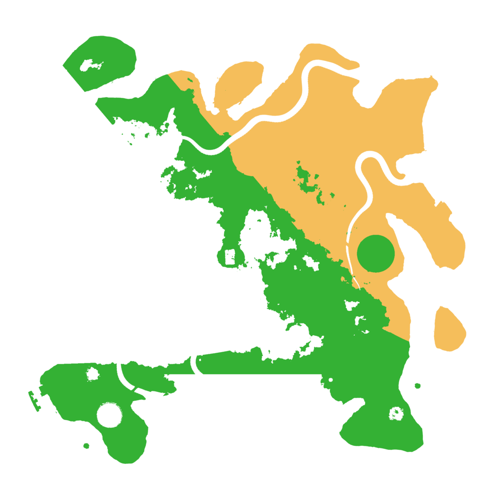 Biome Rust Map: Procedural Map, Size: 3500, Seed: 591778