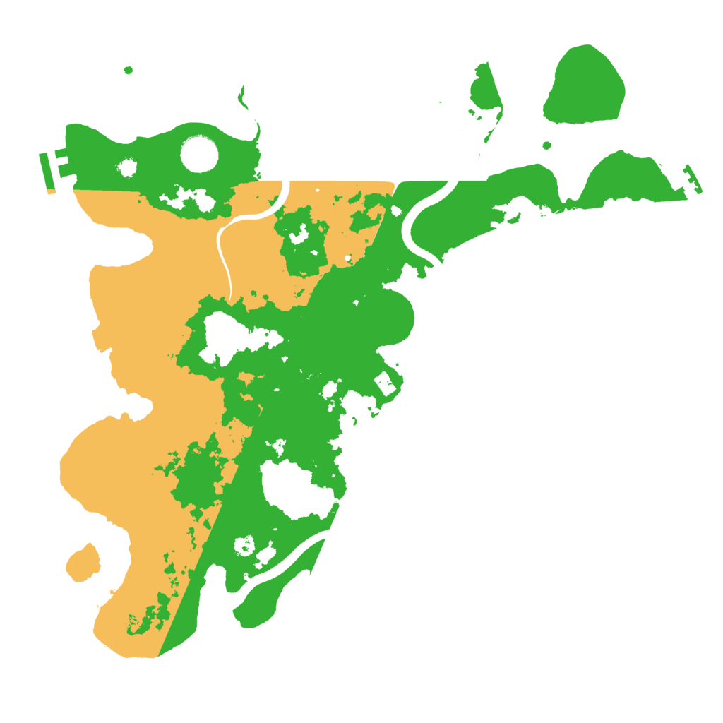 Biome Rust Map: Procedural Map, Size: 3500, Seed: 118508