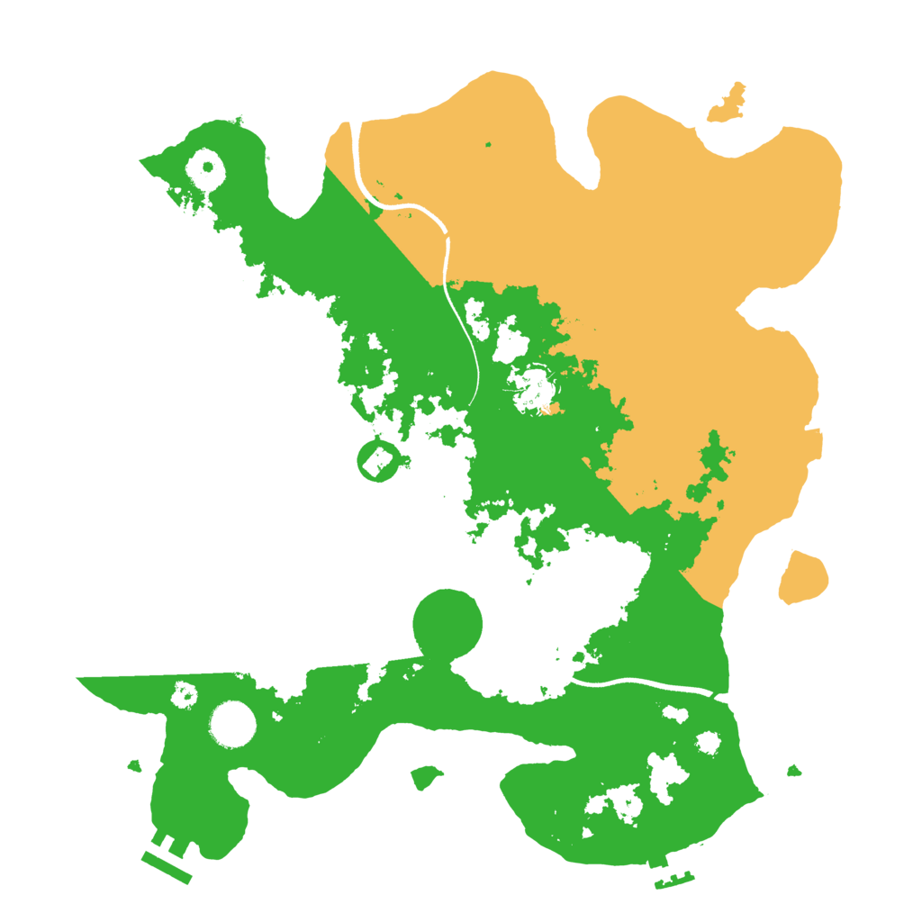 Biome Rust Map: Procedural Map, Size: 3500, Seed: 946556