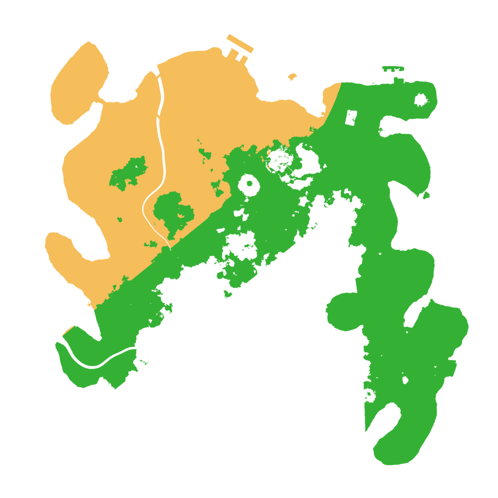Biome Rust Map: Procedural Map, Size: 3500, Seed: 657290