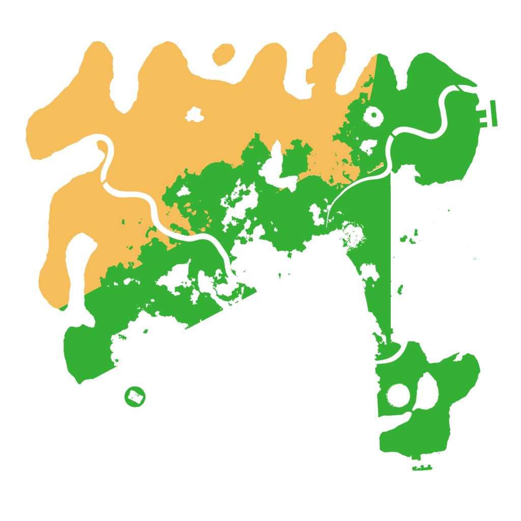 Biome Rust Map: Procedural Map, Size: 4000, Seed: 42347583