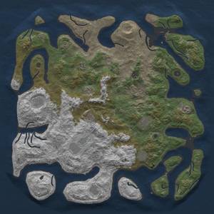 Thumbnail Rust Map: Procedural Map, Size: 5000, Seed: 6000, 14 Monuments